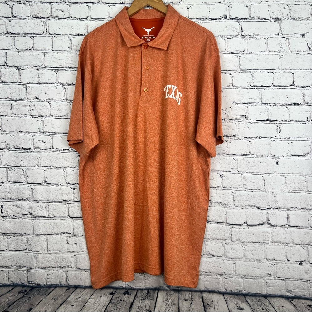 We Are Texas Polo Burnt Orange Polo NCAA Football Size 2XL